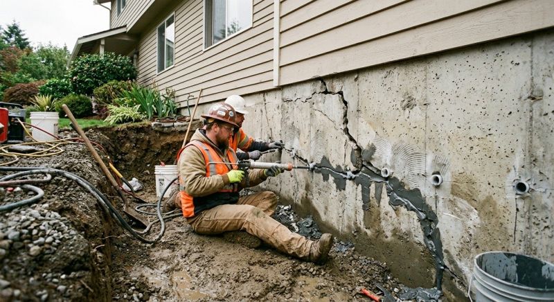 Basement Foundation Repair in Brookline, MA