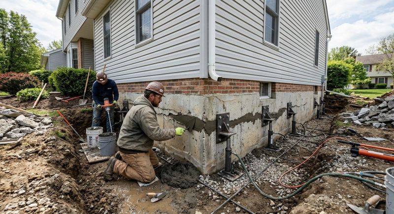 Basement Foundation Repair in Newton Center, MA