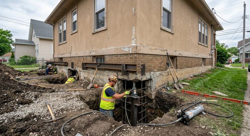 Basement Underpinning in Foxboro, MA
