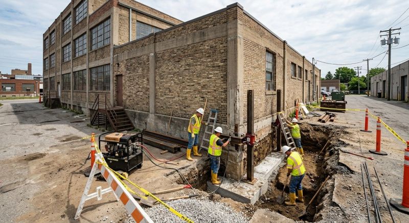 Building Foundation Repair in Mansfield, MA