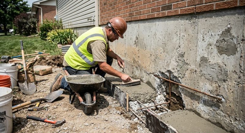 Concrete Foundation Repair in Barrington, RI