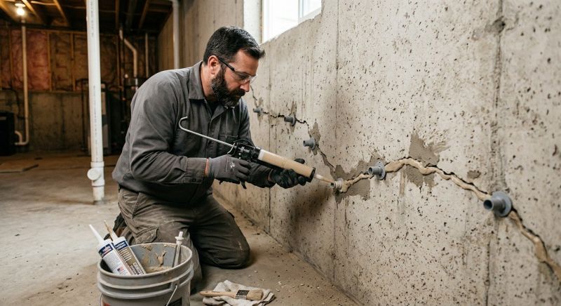 Cracked Foundation Repair in Brighton, MA