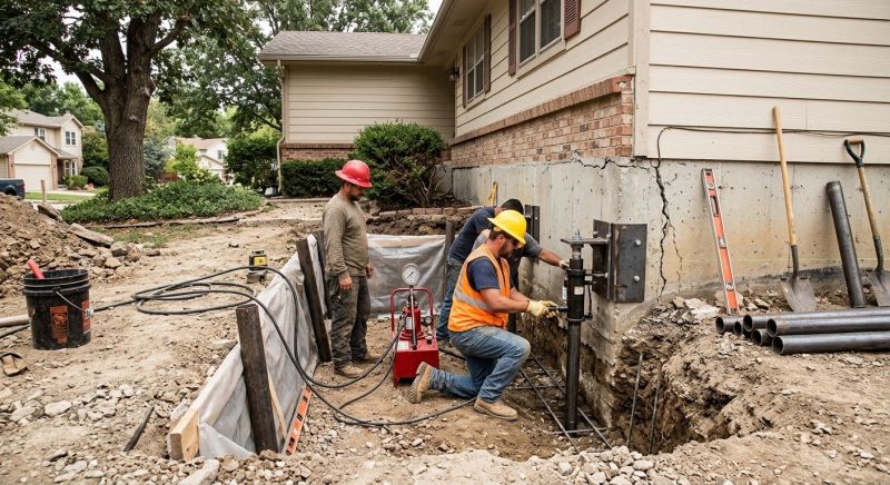 Cracked Foundation Repair in Hopkinton, MA