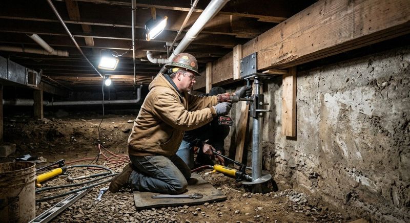 Crawl Space Leveling in Foxboro, MA