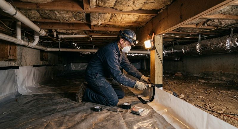 Crawl Space Leveling in Foxboro, MA