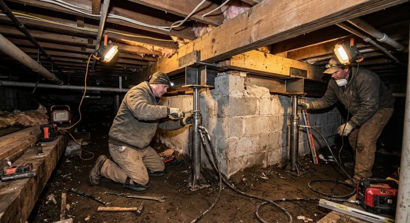 Crawlspace Foundation Repair in East Taunton, MA