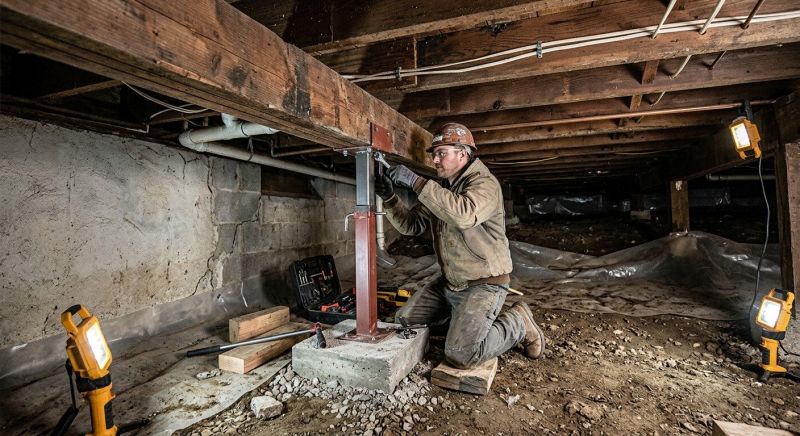 Crawlspace Foundation Repair in Grafton, MA