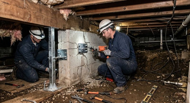 Crawlspace Foundation Repair in Warren, RI