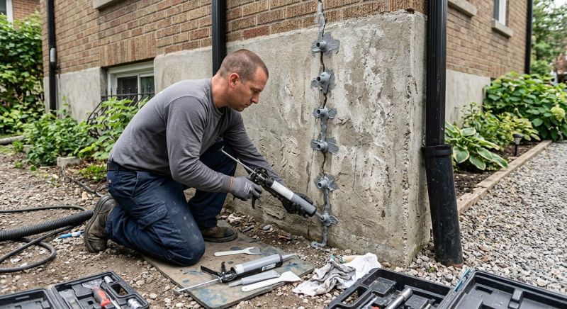 Foundation Crack Repair in Barrington, RI