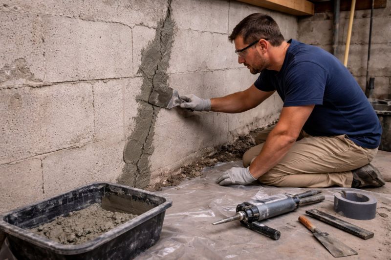 Foundation Crack Repair in Blackstone, MA