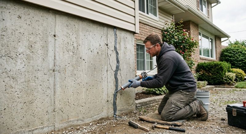 Foundation Crack Sealing in Foxboro, MA