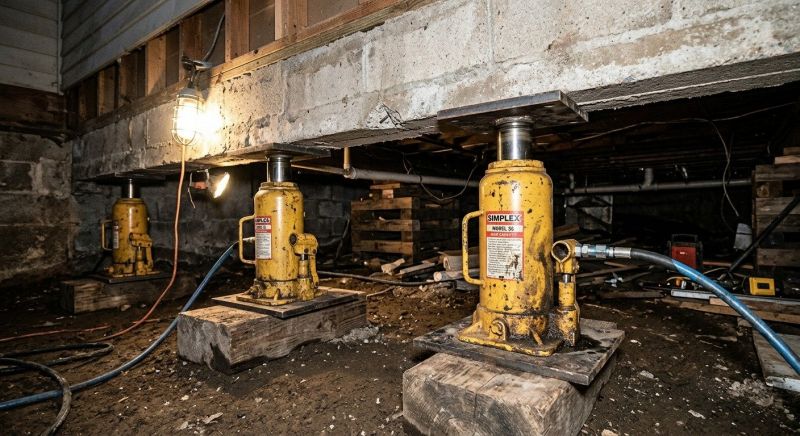 Foundation Jacking in Attleboro Falls, MA