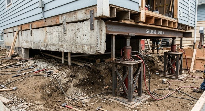 Foundation Jacking in Hanson, MA