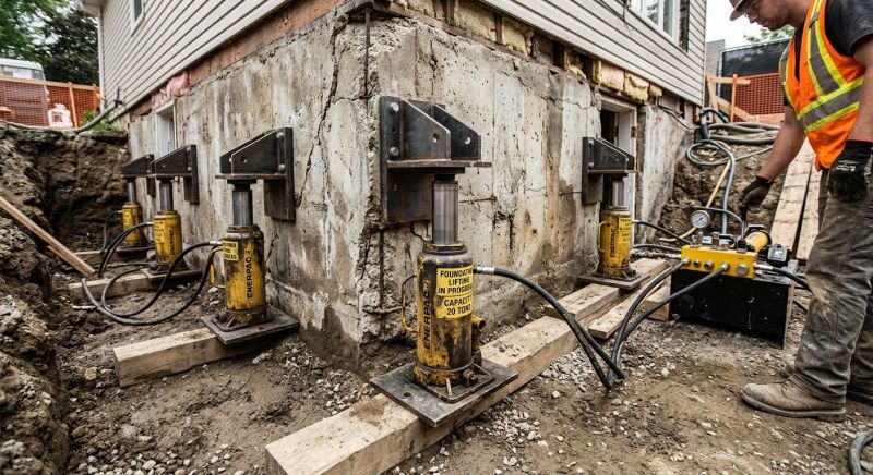 Foundation Jacking in Lincoln, RI