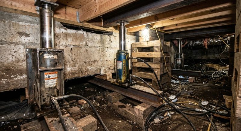 Foundation Jacking in Milford, MA