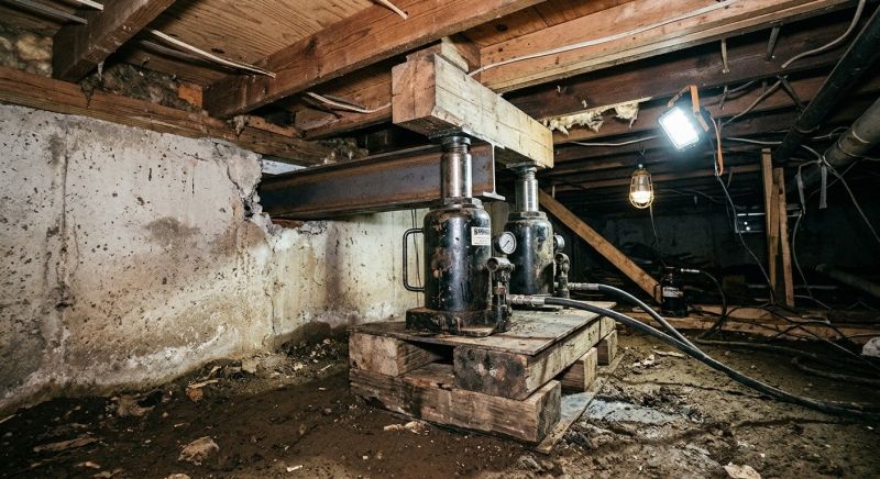 Foundation Jacking in Millis, MA
