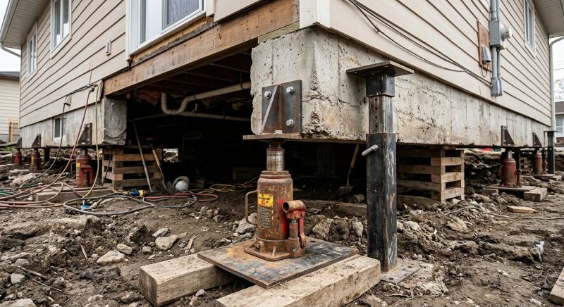 Foundation Lifting in Abington, MA