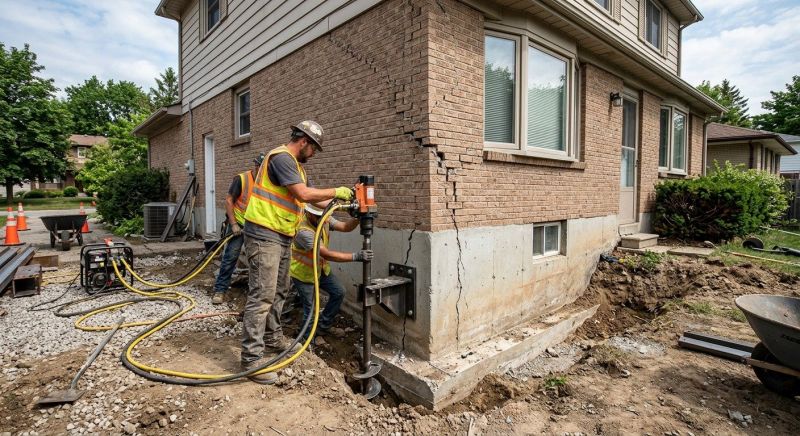 Foundation Lifting in Cranston, RI