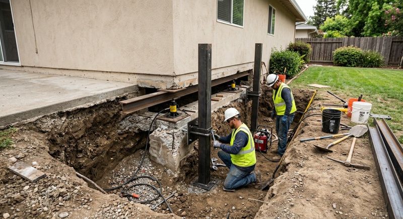 Foundation Pier Repair in Foxboro, MA