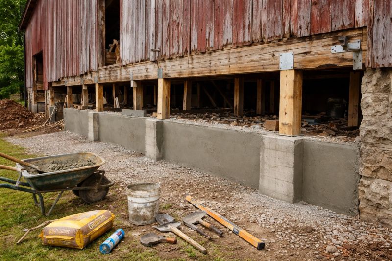 Foundation Renovation in Foxboro, MA
