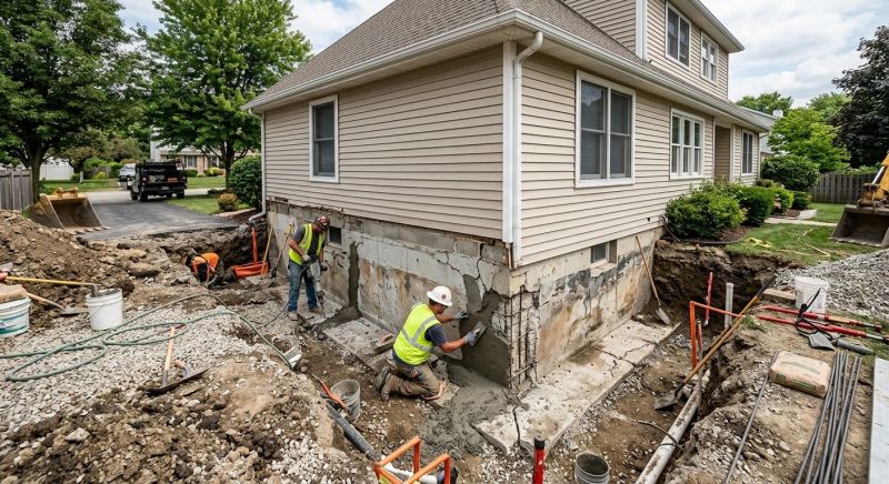 Foundation Restoration in Foxboro, MA