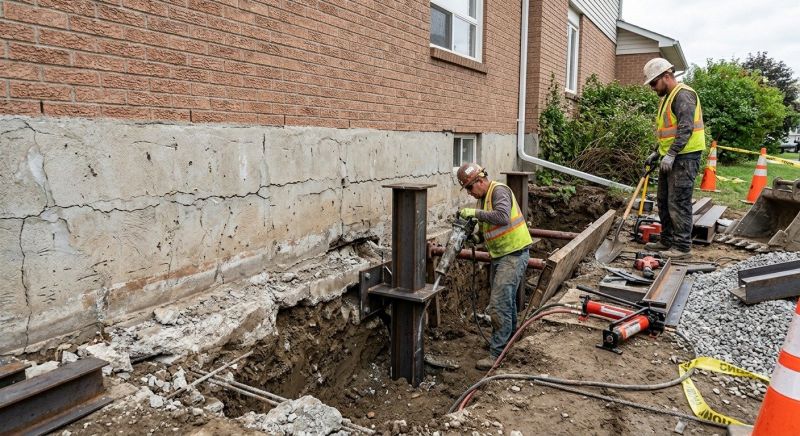 Foundation Structural Repair in Milford, MA
