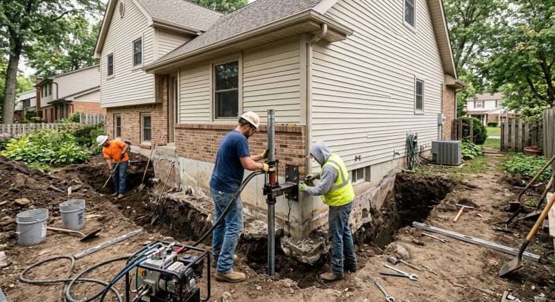 Home Foundation Repair in West Newton, MA