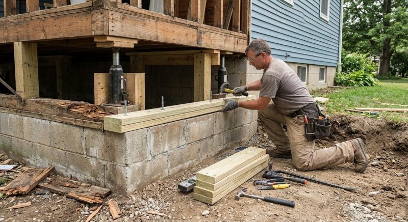 House Foundation Repair in Brighton, MA