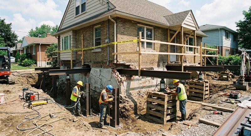 House Foundation Repair in Fall River, MA