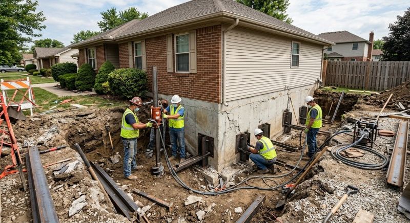 House Foundation Repair in Oakland, RI