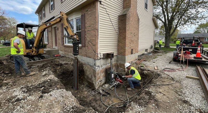 Sinking Foundation Repair in Medfield, MA