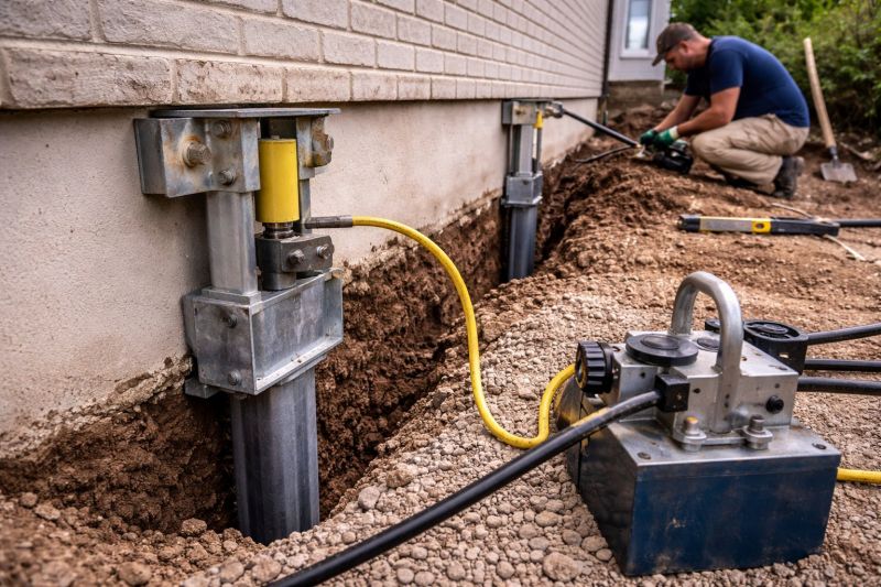 Sinking Foundation Repair in Taunton, MA