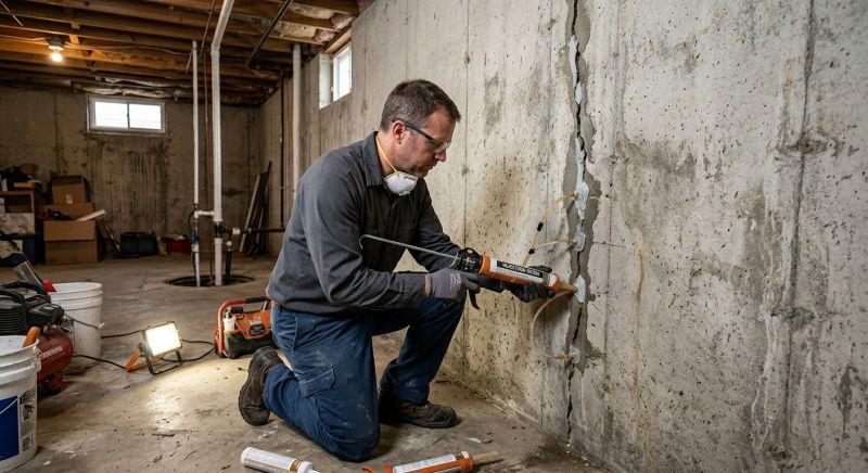 Structural Crack Repair in Foxboro, MA