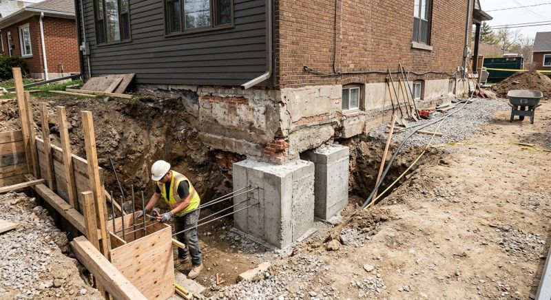 Structural Underpinning in Foxboro, MA