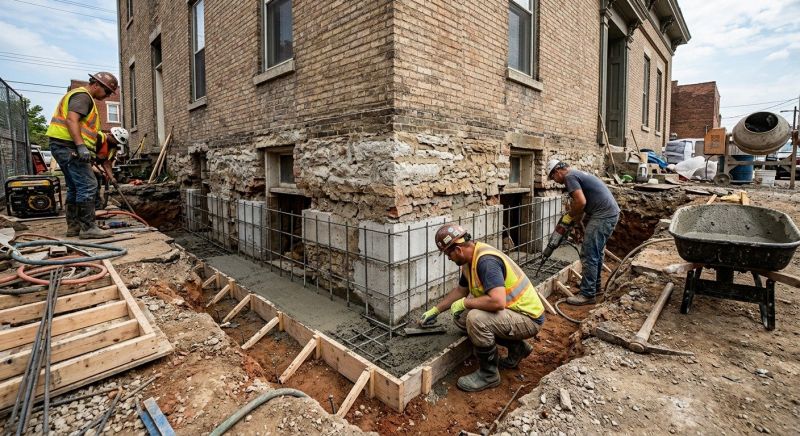 Underpinning Repair in Foxboro, MA